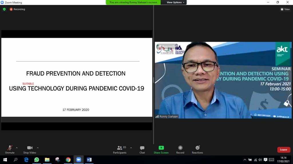 SEMINAR FRAUD PREVENTION AND DETECTION USING TECHNOLOGY DURING THE COVID-19 PANDEMIC